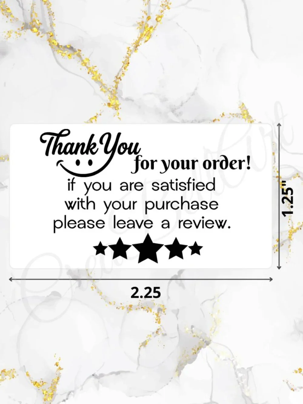 100 Thank you Stickers for Packaging Review Stickers | Small Business Labels